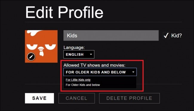 set up netflix parental controls