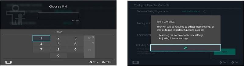 how to set up nintendo parental controls