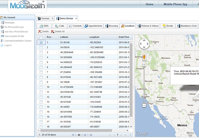 application de surveillance parentale - MobiStealth