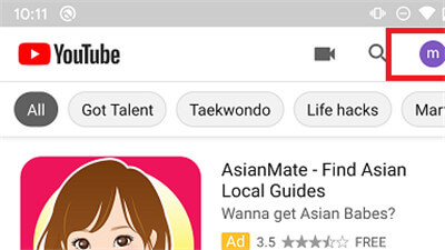 Sign in to account to set youtube safety mode on android
