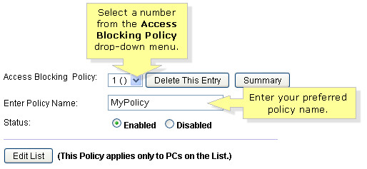 configurar el control del router