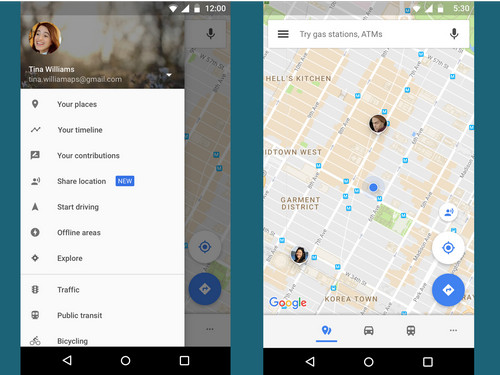 App rastreador de localização - Google Maps