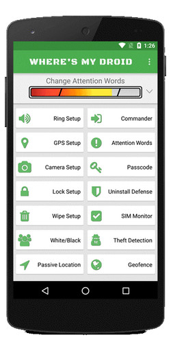 location tracker app -  Where's My Droid