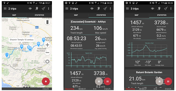 application de suivi de l'emplacement - Geo-Tracker