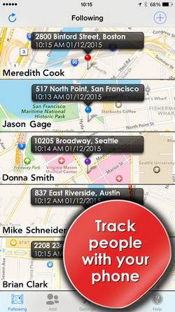 tracker di telefoni cellulari - Phone Tracker per iPhone