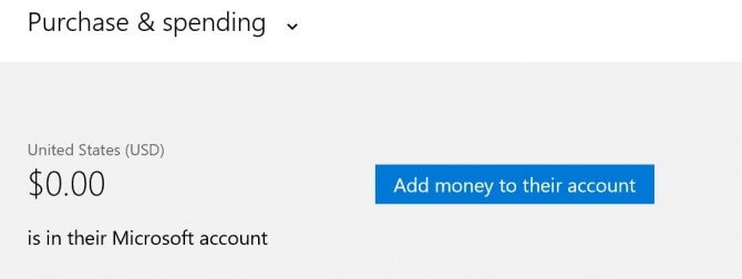 limit app purchases on windows 10