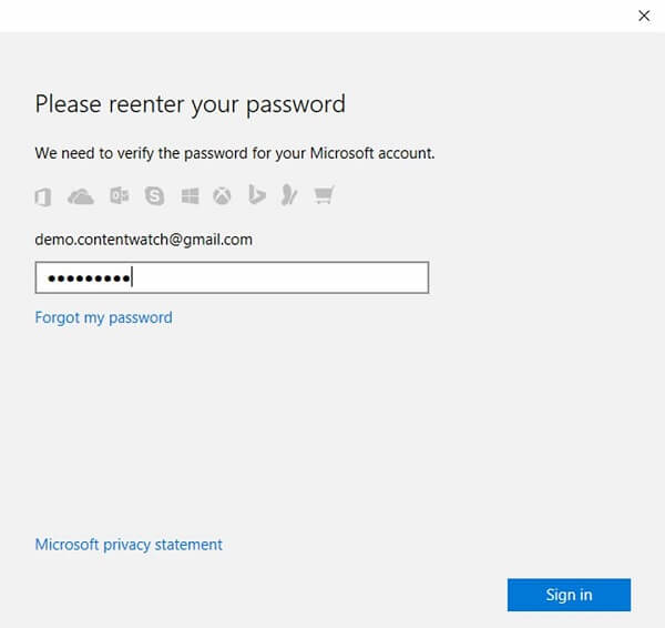 microsoft family change childs account password