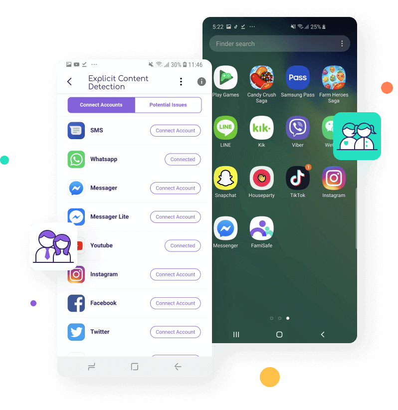 FamiSafe Rilevamento di contenuti sospetti