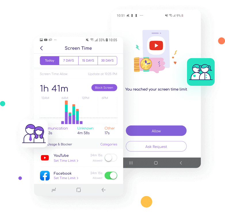 FamiSafe - screen time report & setting