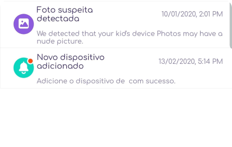receber alertas para fotos suspeitas
