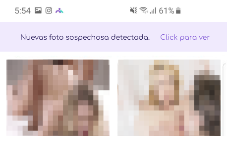 ver fotografías sospechosas en el teléfono celular