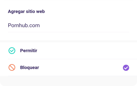 Pon en la lista blanca ciertos sitios web utilizando FamiSafe 