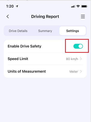 enable FamiSafe driving report