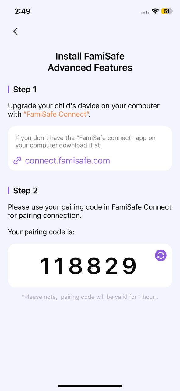 famisafe ios gestión de contenidos