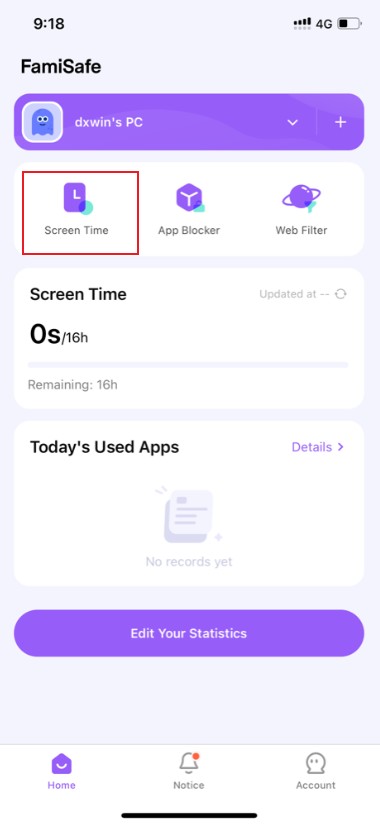 famisafe for mac win screen time