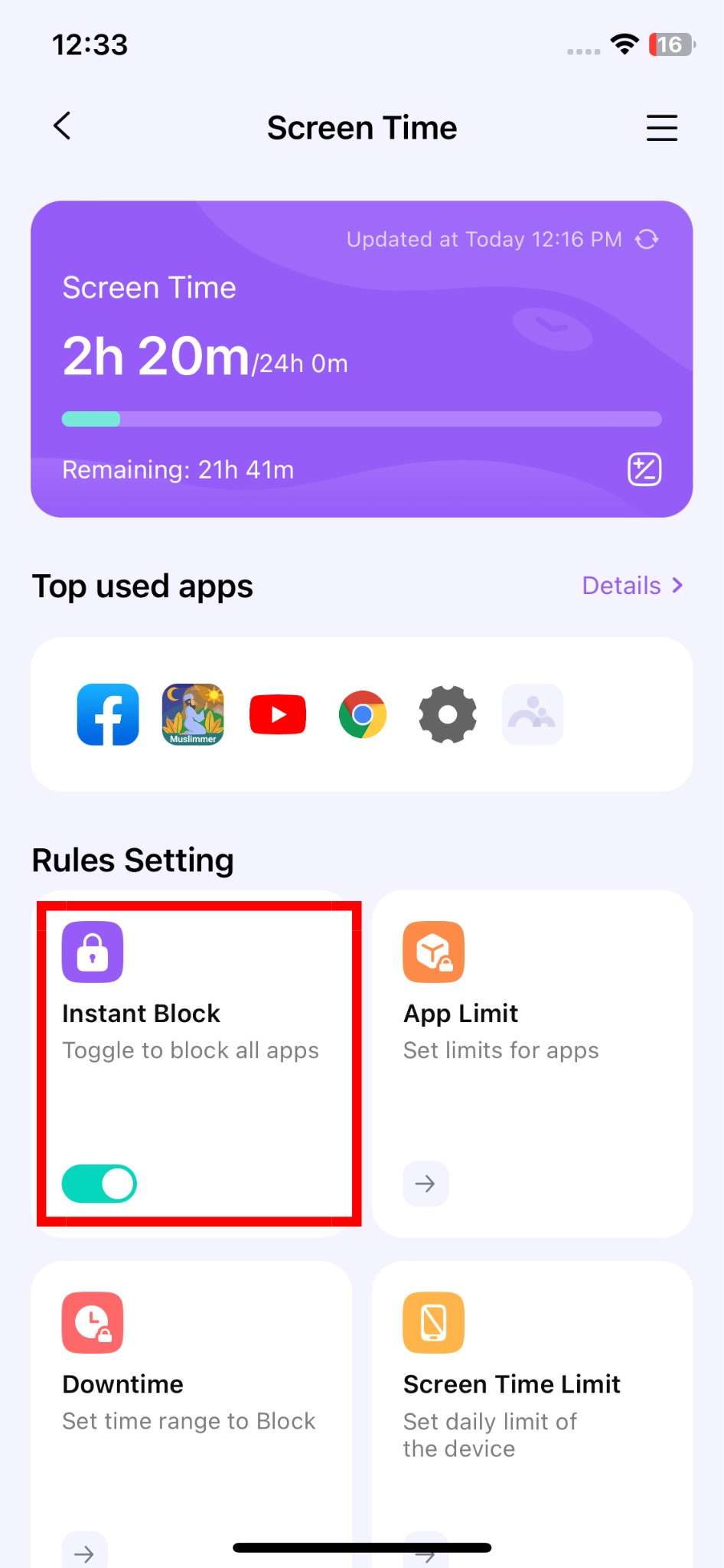 FamiSafe screen time - block apps