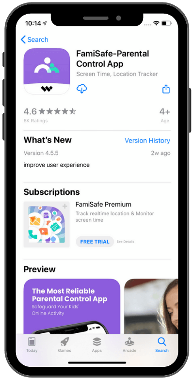Download Install FamiSafe App From App Store Google Play