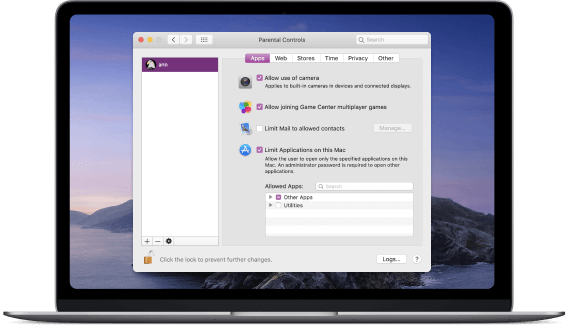 macbook parental controls