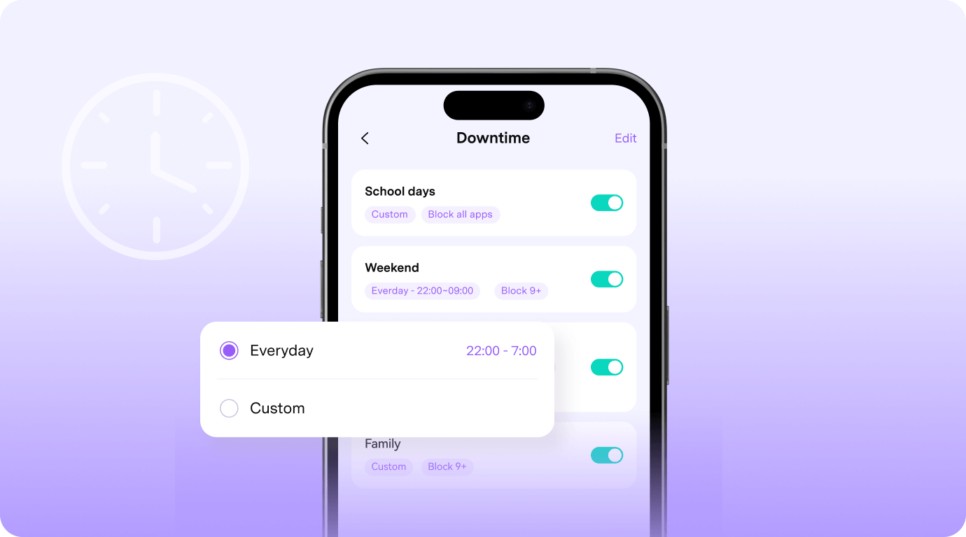 Set Smart Time Schedules