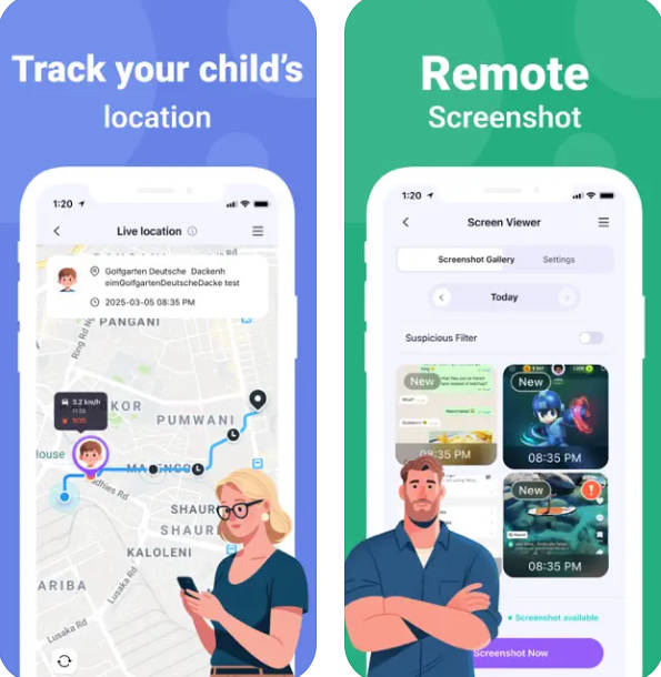 Famisafe app feature