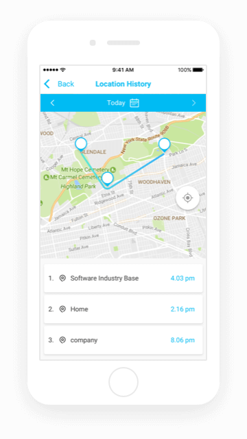 Famisafe Monitor Location History