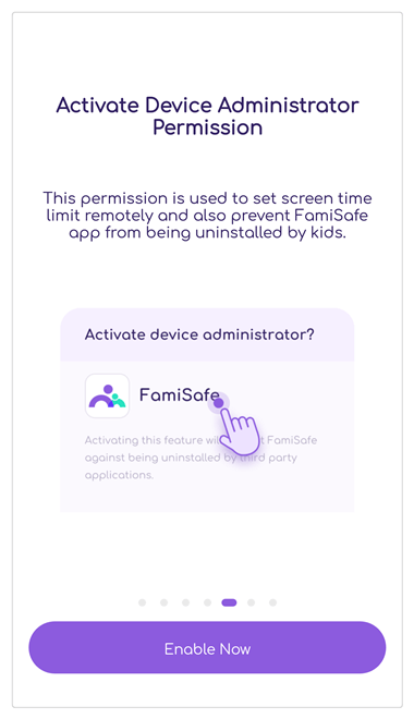 famisafe sms tracker - Administratorzugriff gewähren