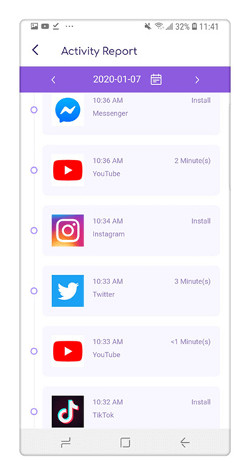 app activity report