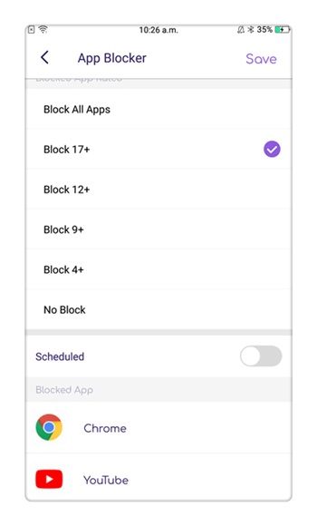 app block