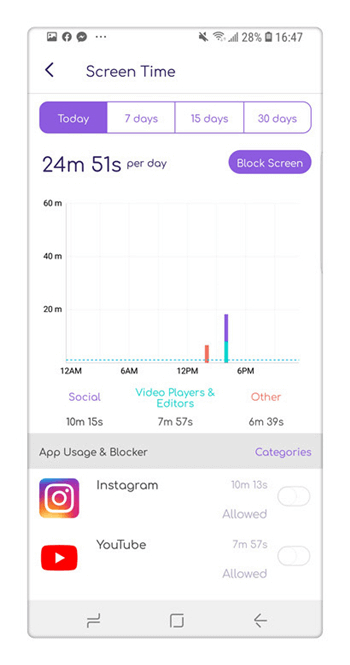 FamiSafe Bloqueo de Aplicaciones