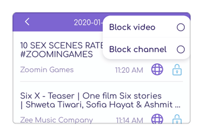 block channels and videos on youtube app by FamiSafe