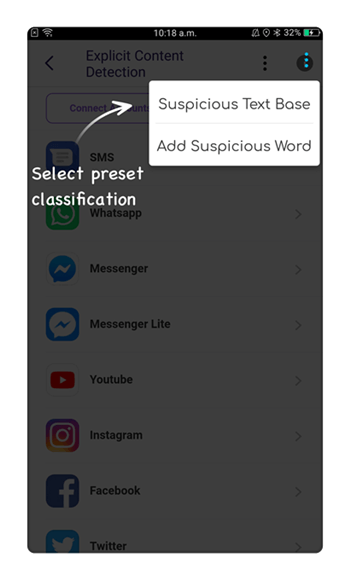 Create alert keywords with Explicit Content Detection