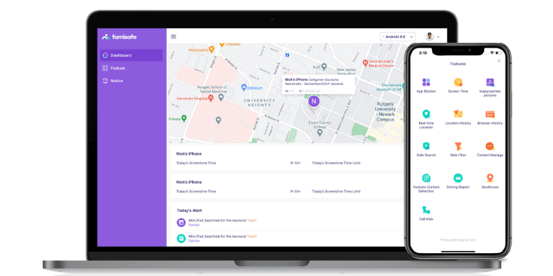 iOS Parental Control - FamiSafe best parental control app for iphone