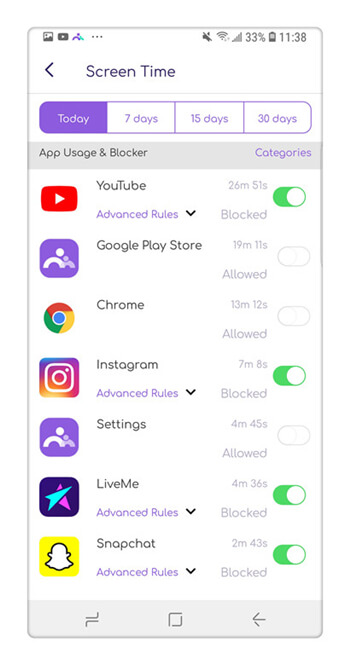 tor browser - app blocker usage