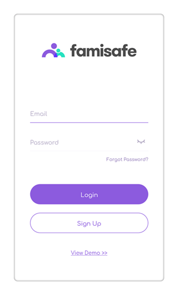 Register a FamiSafe account to track phone
