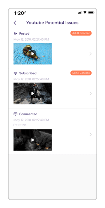Parental Control App - FamiSafe YouTube Content Detection