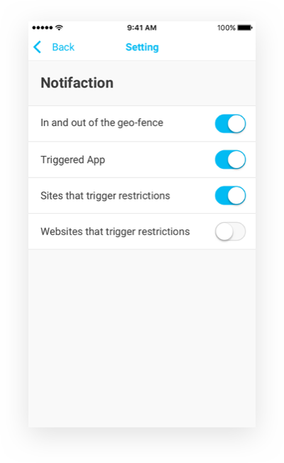 Famisafe Smart Settings for Flexible Control