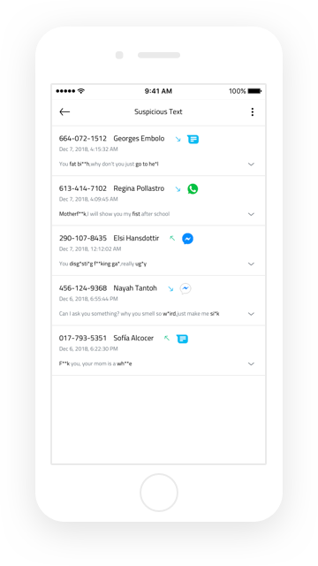 Famisafe detect suspicious text