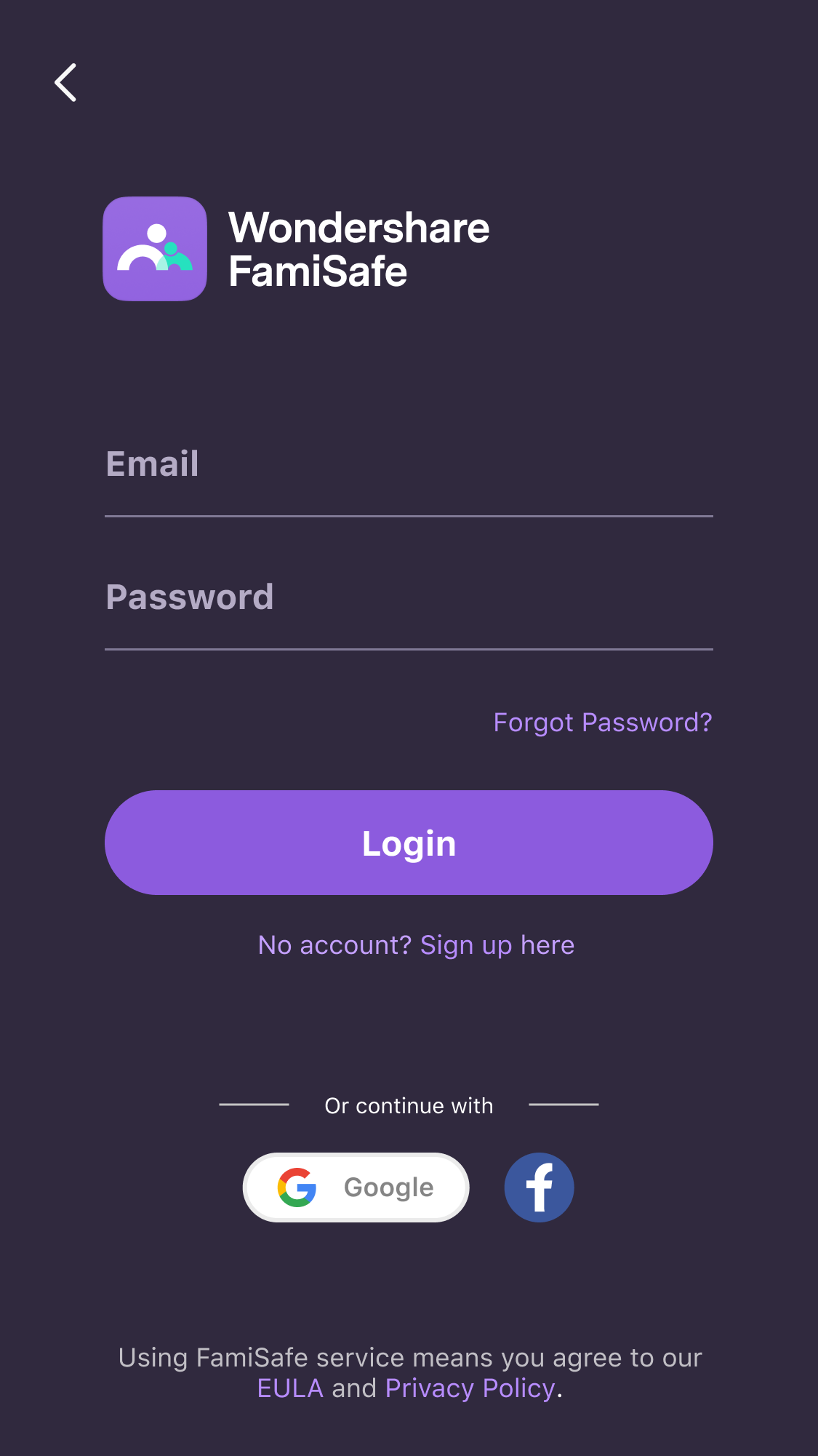 ios sign up