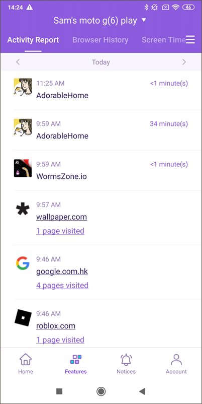 activity report discord