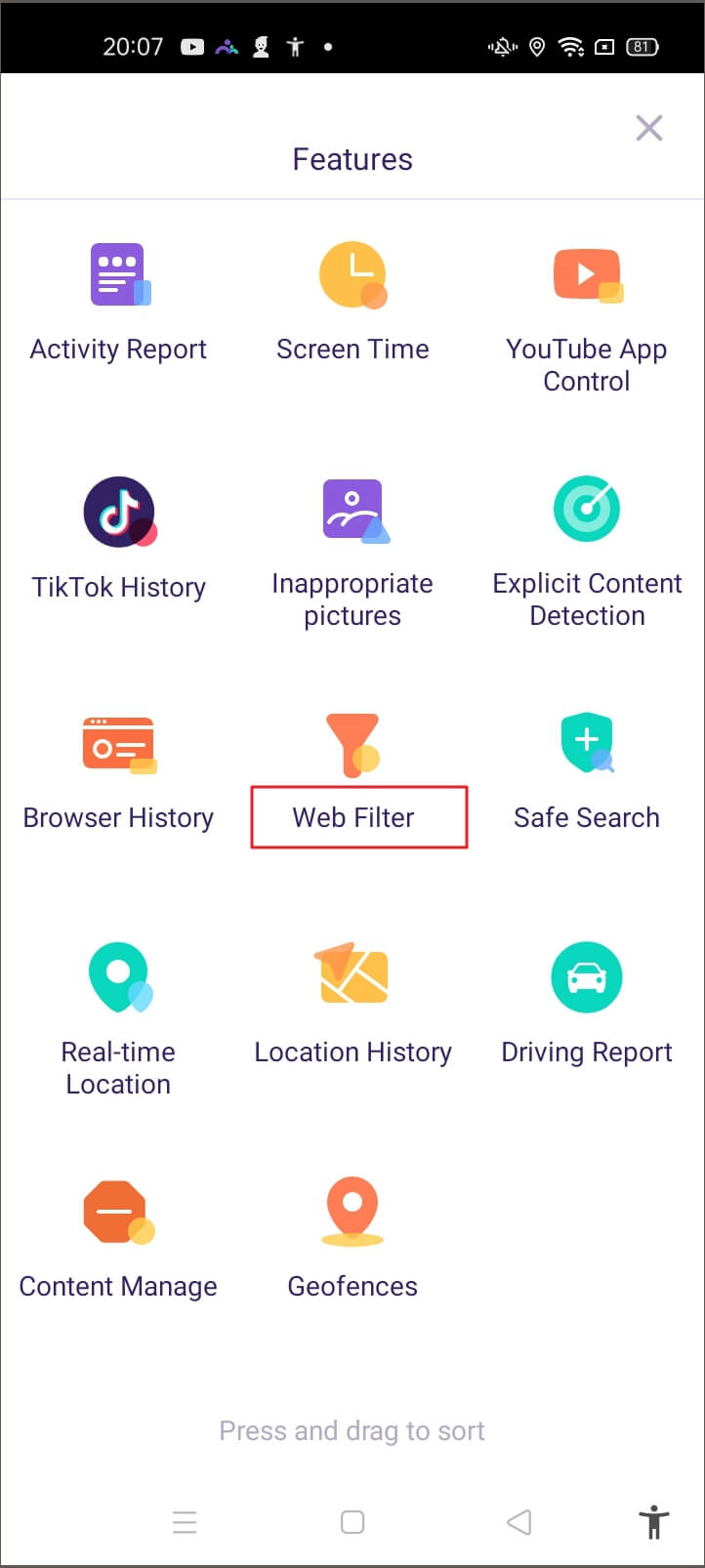 FamiSafe Web Filter