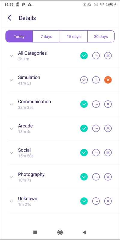 establecer reglas para diferentes aplicaciones