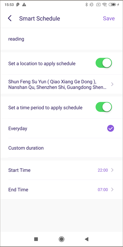 famisafe screen time -smart schedule set up