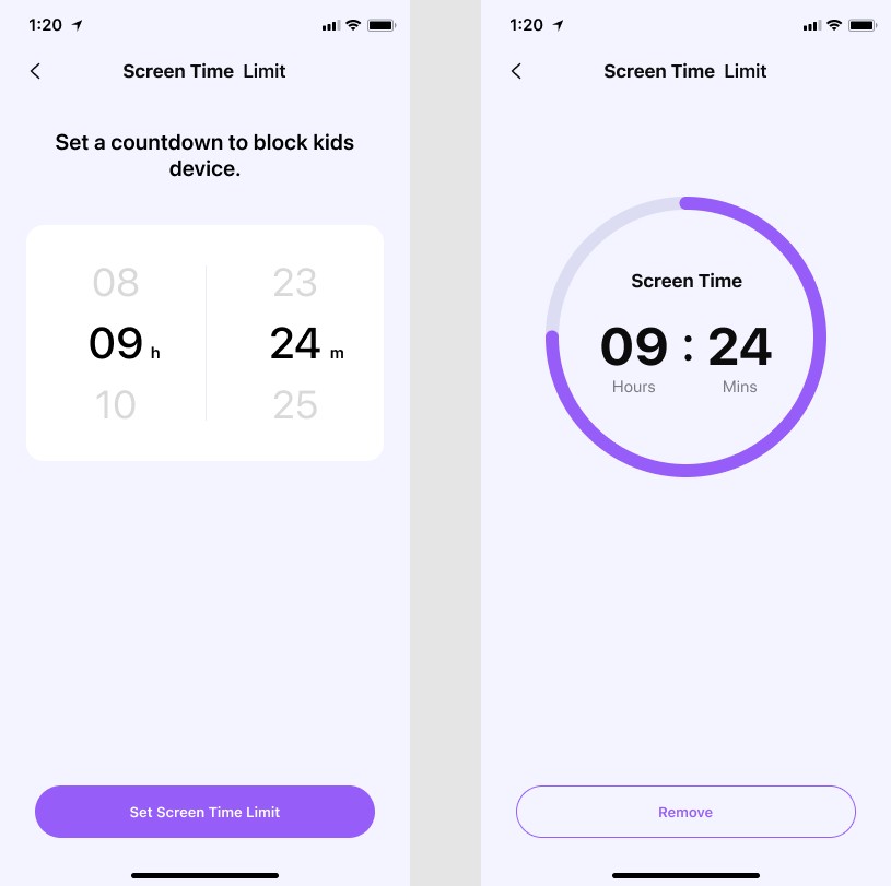 FamiSafe screen time - set smart schedule