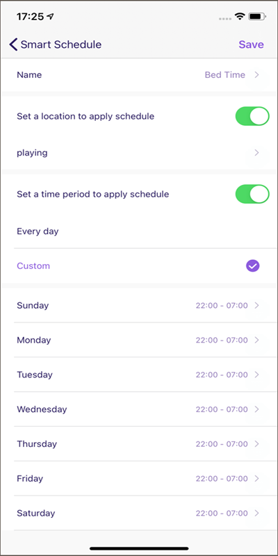 famisafe ios screen time - set a smart schedule