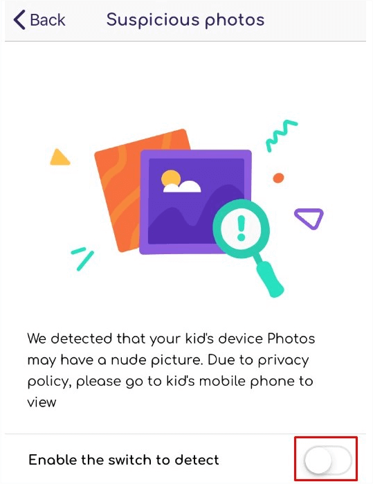 Detect suspicious photos