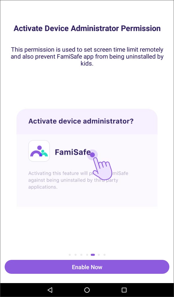 Activate Device Administrator Permission