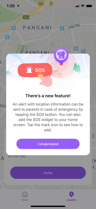 famisafe android sos-enter sos feature